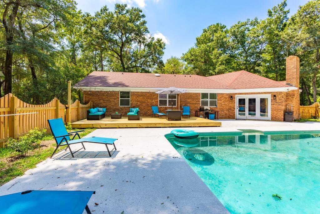 Golden Isles Lrge Home- Huge Pool, Hot Tub, Game Rm Brunswick Exterior photo